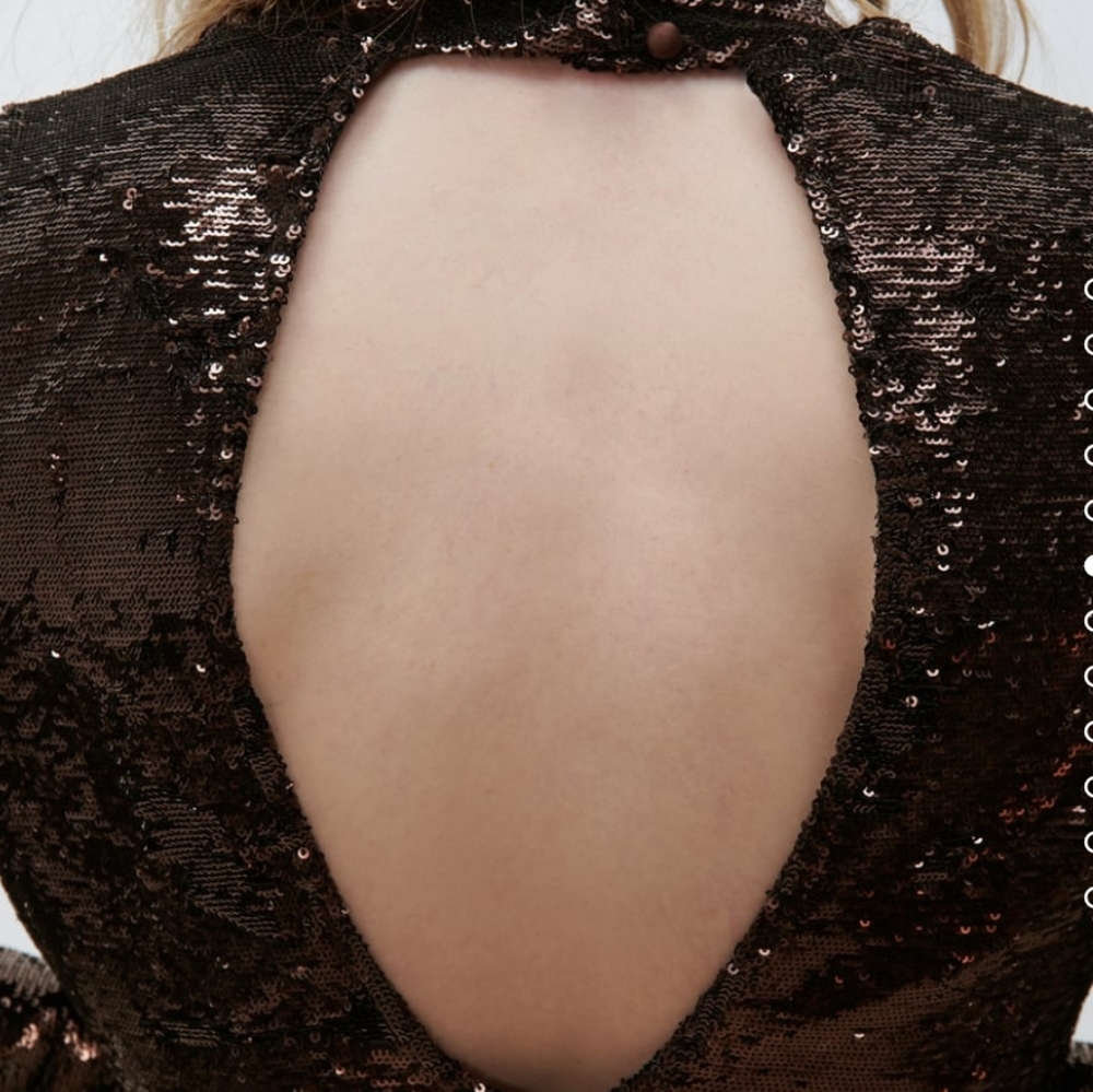 ZARA SEQUIN KNIT DRESS Bloggers favorite - Picture 3 of 13